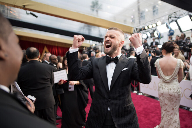 Oscar-nominee Justin Timberlake arrives at The 89th Oscars at the Dolby Theatre in Hollywood, CA on Sunday, February 26, 2017. 
All Over Press 
All Over Press