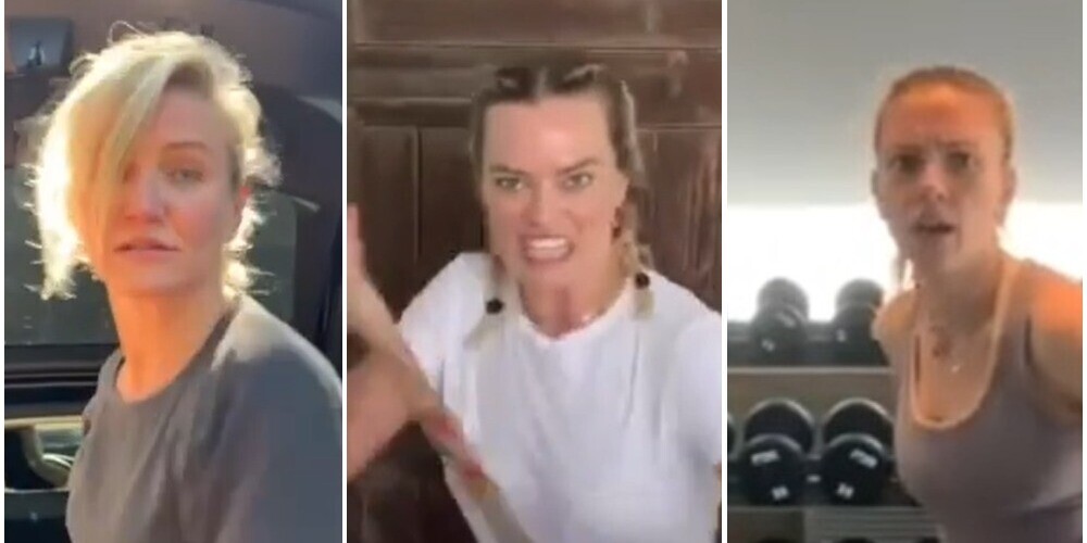 Kamerona Diasa, Margo Robija un Skārleta Johansone.