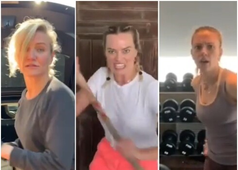 Kamerona Diasa, Margo Robija un Skārleta Johansone.