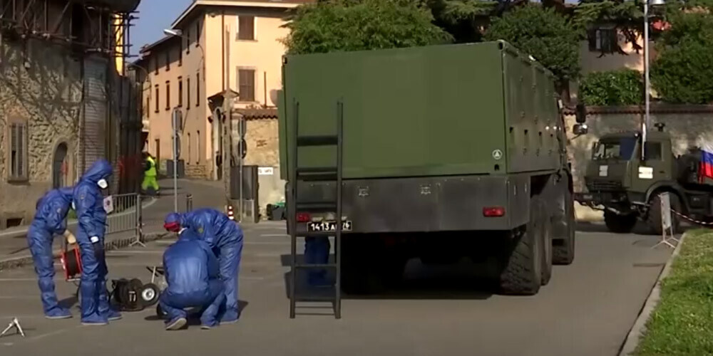 Krievijas armijas mediķi sāks pamest Itāliju un atgriezīsies dzimtenē