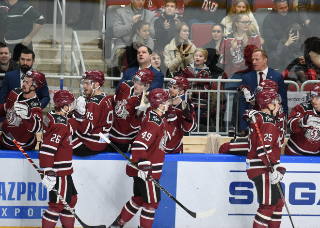 Rīgas "Dinamo" šosezon KHL tiek ierindoti 23. vietā