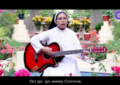 VIDEO: internetā kļūst virāla Indijas klostera māsu lipīgā dziesmiņa par Covid-19