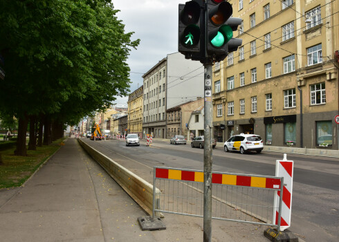 Aleksandra Čaka iela netālu no Grīziņkalna.