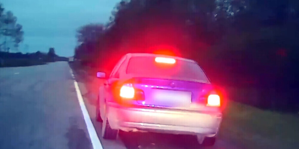 Видео: за час на Видземском шоссе поймали 6 нарушителей