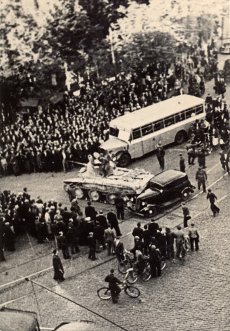 Sarkanās armijas ienākšana Rīgā. 1940. gada17. jūnijs.