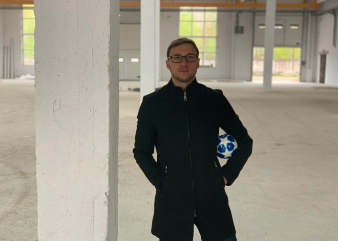 Pašmāju sporta komentētājs būvē futbola halli amatieriem un ballītēm