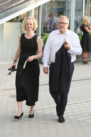 Arvils Ašeradens ar sievu Evitu.