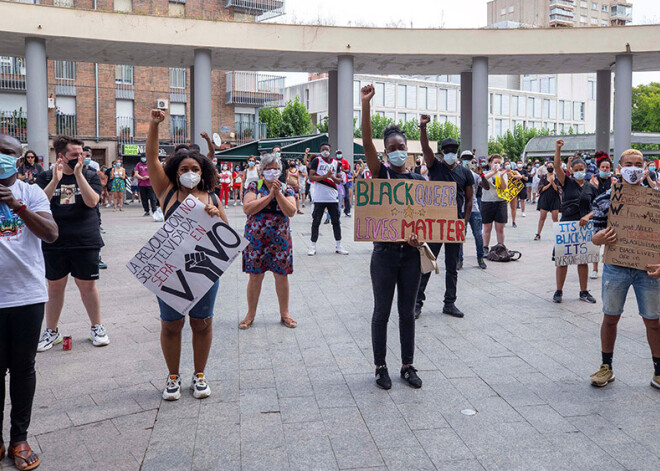 Daudzviet Eiropā notikuši protesti pret rasismu, kur izcēlušās arī sadursmes