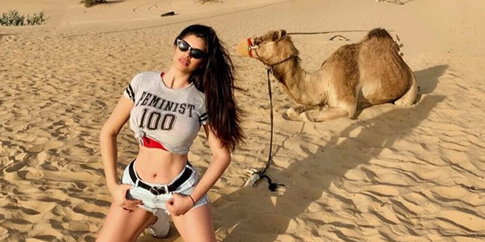 "Playboy" modele Dubaijā karantīnas laikā sarīkoja atklātu fotosesiju, bet drīz pēc tam ieradās policija