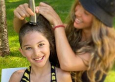 Deivida Švimmera deviņgadīgā meita protesta vārdā noskuj matus