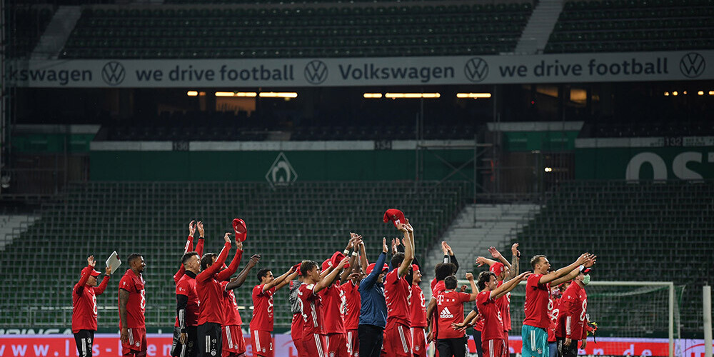 Minhenes "Bayern" mazākumā notur uzvaru un kļūst par bundeslīgas čempioni