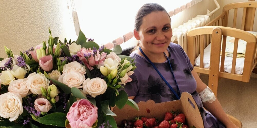 Мать тройни Людмила