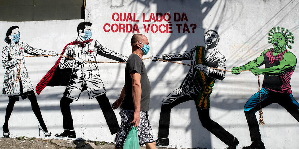 Brazīlijā turpina pieaugt ar Covid-19 inficēto skaits, kopējam skaitam pārsniedzot miljonu