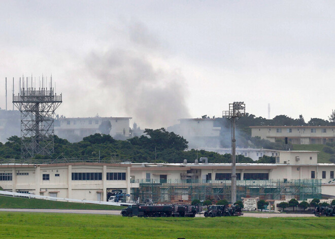 ASV gaisa spēku bāzē Okinavā izcēlies ugunsgrēks bīstamo materiālu noliktavā