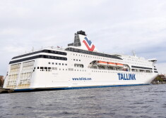 Prāmis "Tallink" piestātnē.