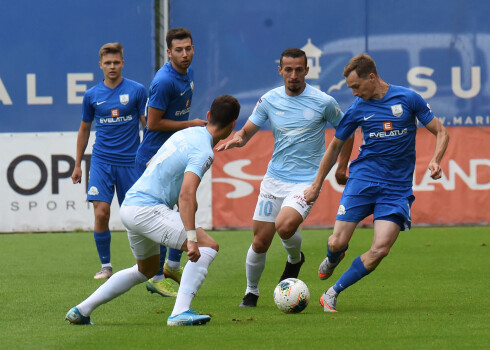 "Optibet" Latvijas futbola virslīgas spēle Skonto stadionā, kurā tiekas FC "Riga" un BFC "Daugavpils" komandas.