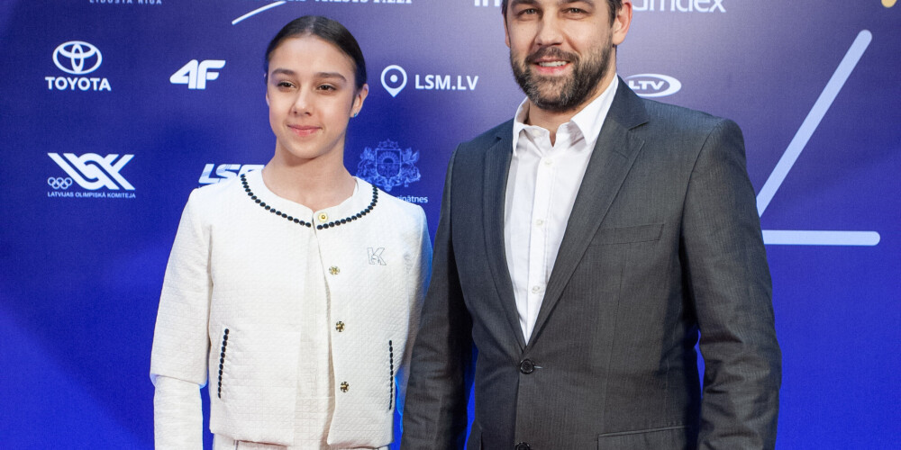 Igors Vihrovs kopā ar savu meitu, vienu no talantīgākajām Latvijas vingrotājām Elīnu Vihrovu.