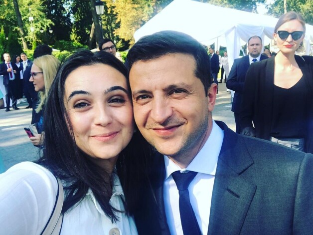 Юлия Мендель и Владимир Зеленский