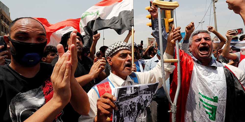 Bagdādē sadursmēs ar policiju dzīvību zaudējuši divi protestētāji