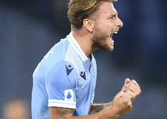 "Lazio" snaiperis Čiro Immobile ir ļoti tuvu tam, lai kļūtu A sērijas sezonas labāko vārtu guvēju.