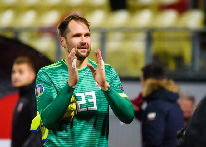 Latviešu vārtsargs Šteinbors paraksta divu gadu līgumu ar Polijas ekstraklases komandu "Jagiellonia"