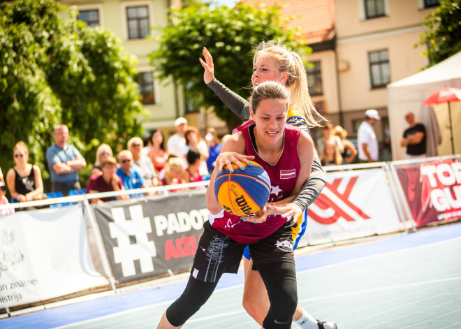 "Top Gun" trešajā posmā vīriešiem uzvar "3x3 Madona", bet sievietēm - Latvijas sieviešu izlase