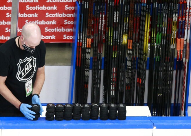 Pirmajā nedēļā pēc NHL sezonas atsākšanas nav konstatēti ar Covid-19 saslimušie