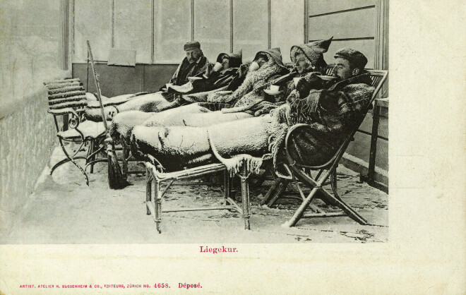 Tuberkulozes sanatorija Davosā, Šveicē, 1906.