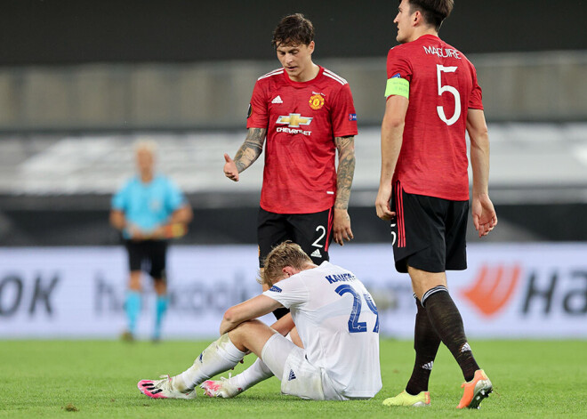 Mančestras "United" smagā mačā iekļūst Eiropas līgas pusfinālā; uzvar arī "Inter"