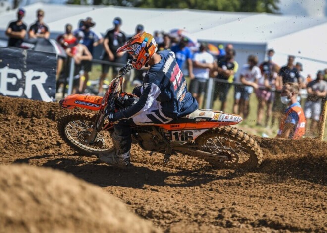 Sabulis izcīna 18.vietu karjeras otrajās MXGP sacīkstēs