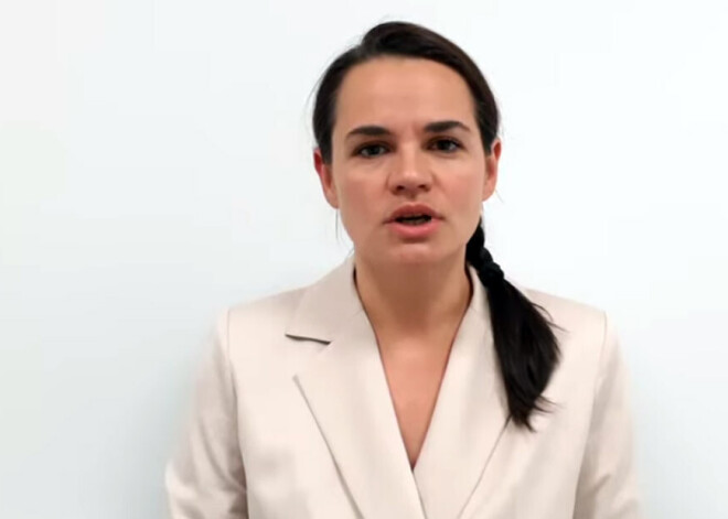 Tihanovska videouzrunā ar aicinājumu vēršas pie visiem Baltkrievijas pilsētu mēriem