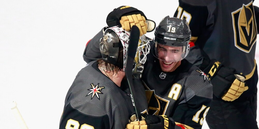 "Golden Knights" ar graujošu uzvaru sāk NHL Rietumu konferences pusfinālu