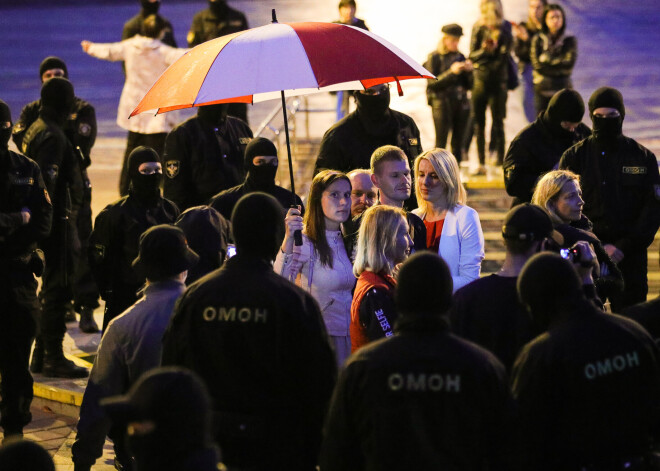 Minskā izklīdina opozīcijas protestus