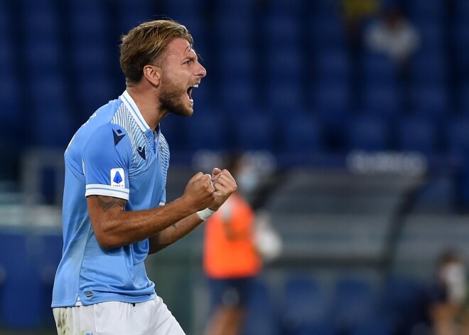 Eiropas turnīru labākais vārtu guvējs Immobile pagarina līgumu ar "Lazio"