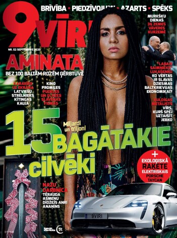 Žurnāla "9vīri" septembra numura vāks.