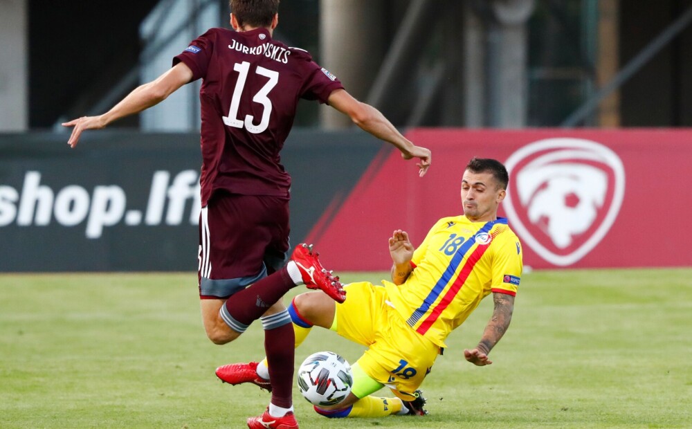 Latvijas futbola izlase pēc pirmā puslaika spēlē neizšķirti ar Andoru