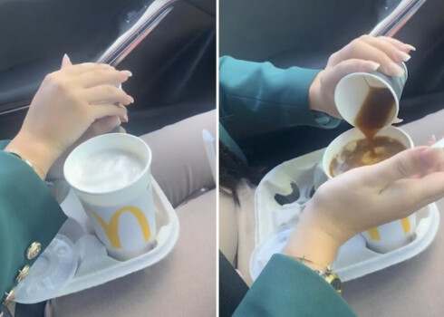 Blogere parāda, kā no diviem "McDonald’s" produktiem pagatavot ļoti gardu dzērienu