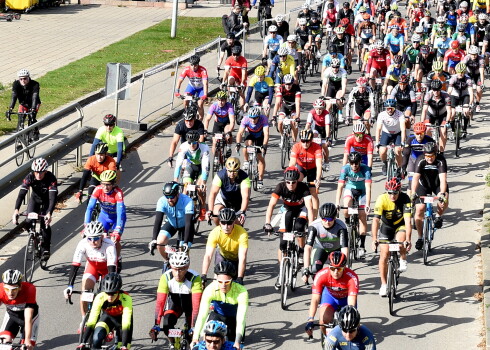 Notiek "Toyota" Rīgas velomaratons.