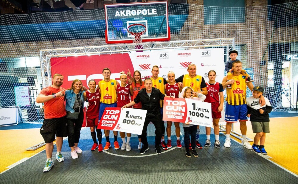 “Top Gun” summer final stage in 3×3 basketball ends with victories of Latvian men’s and women’s national teams