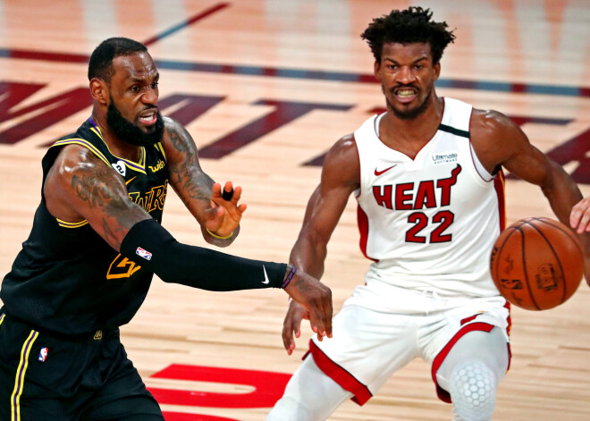 Batlera "triple double" panāk sesto spēli NBA finālsērijā