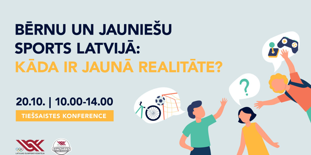 Latvijas Olimpiskā komiteja rīkos tiešsaistes konferenci “Bērnu un jauniešu sports Latvijā: kāda ir jaunā realitāte?”