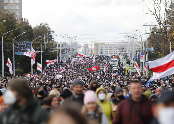 Baltkrievijā turpinās protesti pret Lukašenko režīmu