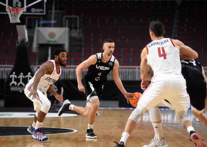 "VEF Rīga" basketbolisti FIBA Čempionu līgas sezonu sāk ar dramatisku zaudējumu "Strasbourg"