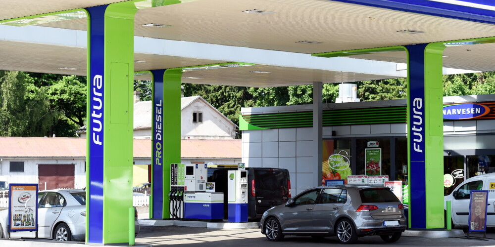 "Neste" degvielas uzpildes stacija Ulmaņa gatvē.