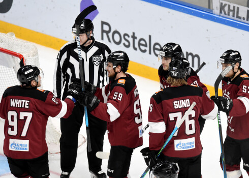 Kontinentālās hokeja līgas spēle starp Rīgas "Dinamo" un Ņižņekamskas "Ņeftehimik" komandām ''Arēnā Rīga''.