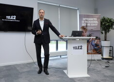 "Tele2" valdes priekšsēdētājs Valdis Vancovičs.