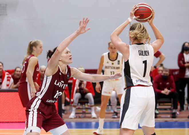 Šteinbergas atgriešanās mačā Latvijas basketbolistes nenotur pārsvaru un zaudē talantīgajai Vācijas izlasei