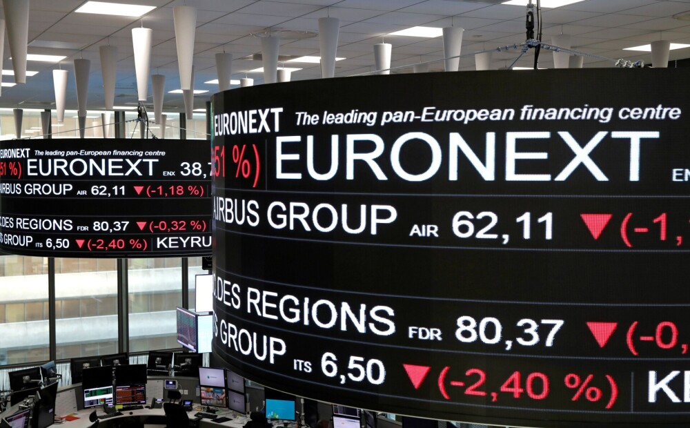 Stock prices are falling in the US, but rising in Europe