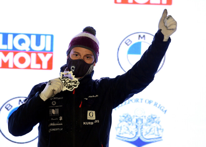Latvijas skeletonists Martins Dukurs piedalās IBSF Pasaules kausa posmā skeletonā vīriešiem Siguldas bobsleja un kamaniņu trasē.