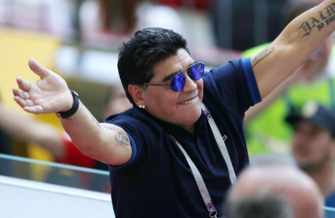 Maradona 2018. gadā.